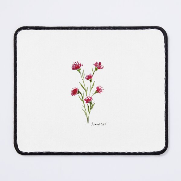 Item preview, Pink and red wildflowers watercolor designed and sold by GwendolynLee.