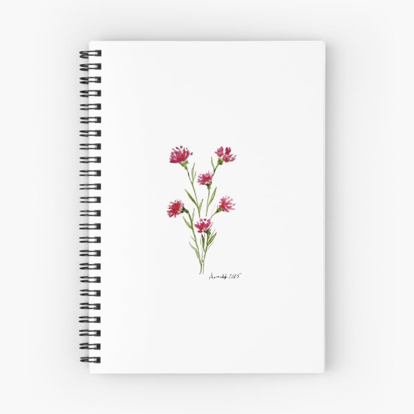 Item preview, Pink and red wildflowers watercolor designed and sold by GwendolynLee.