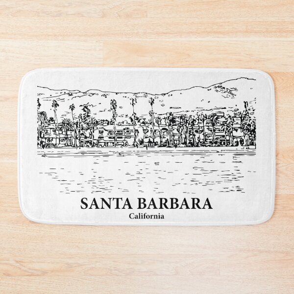 Artikelvorschau, Santa Barbara – Kalifornien entworfen und verkauft von Lakeric Cityscapes.
