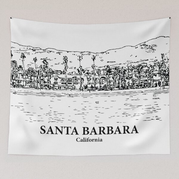 Artikelvorschau, Santa Barbara – Kalifornien entworfen und verkauft von Lakeric Cityscapes.