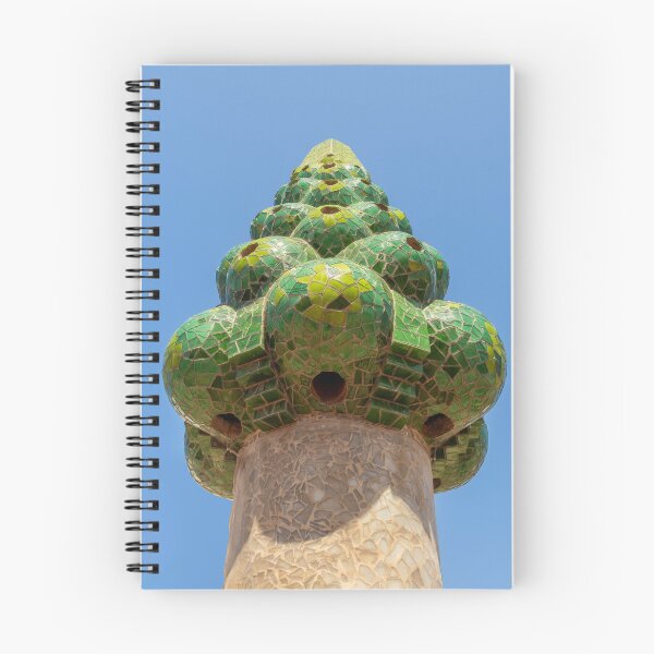 Item preview, Green mosaic chimney of Palau Güel. Barcelona, Spain designed and sold by bailey-cooper.