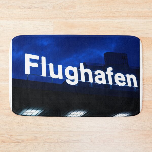 Item preview, Illuminated Entrance Sign to Zurich Airport at Night designed and sold by Mats Silvan.