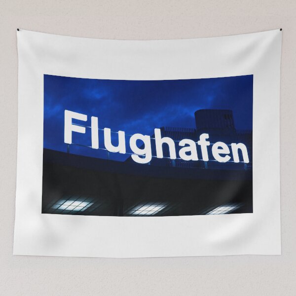 Item preview, Illuminated Entrance Sign to Zurich Airport at Night designed and sold by Mats Silvan.