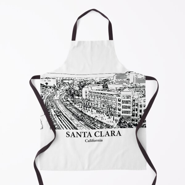 Artikelvorschau, Santa Clara – Kalifornien entworfen und verkauft von Lakeric Cityscapes.