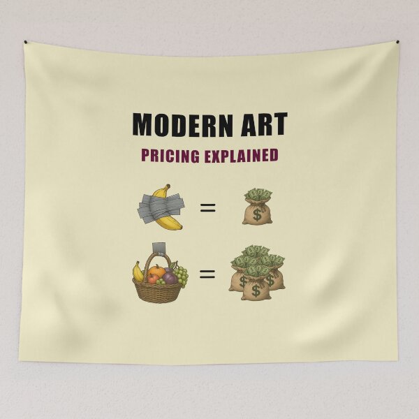 Item preview, Modern Art Pricing Explained – Funny Conceptual Design designed and sold by DanielBDesigns.