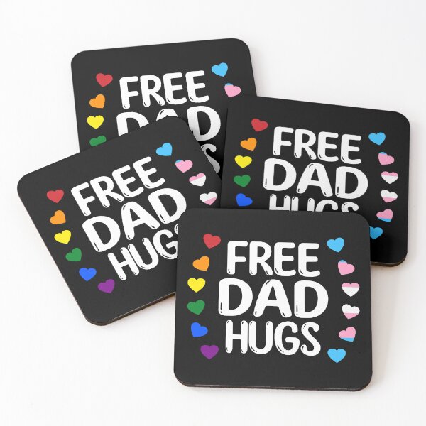 Item preview, Free Dad Hugs VI - Rainbow Gay Trans Pride designed and sold by Lemon Pepper.