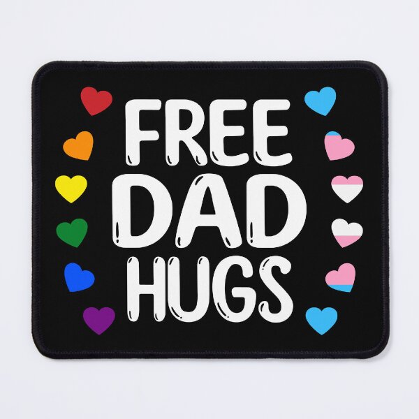 Item preview, Free Dad Hugs VI - Rainbow Gay Trans Pride designed and sold by Lemon Pepper.