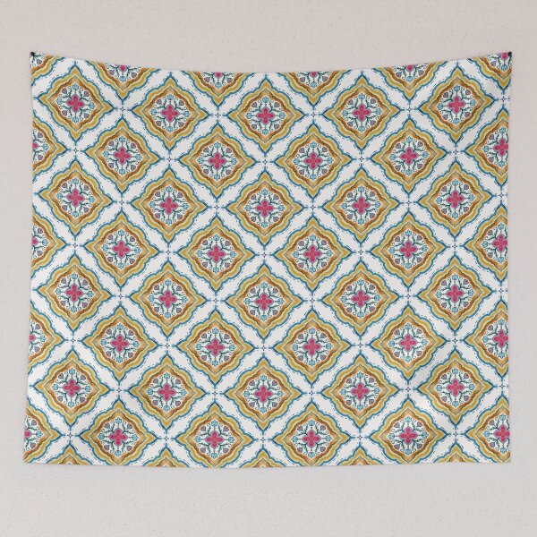 Item preview, Flower Red Yellow Seamless Fabric Patterns designed and sold by iSaRinRaDa.