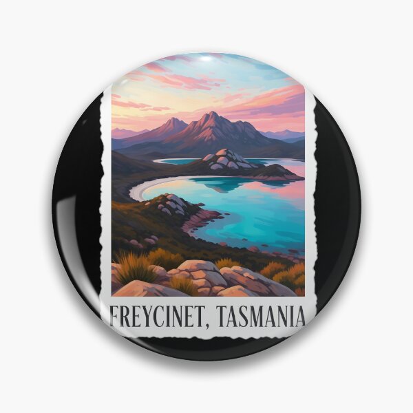 Item preview, Golden Hour at Freycinet: An Atmospheric Tasmania Painting designed and sold by Digital Dreams Arts.
