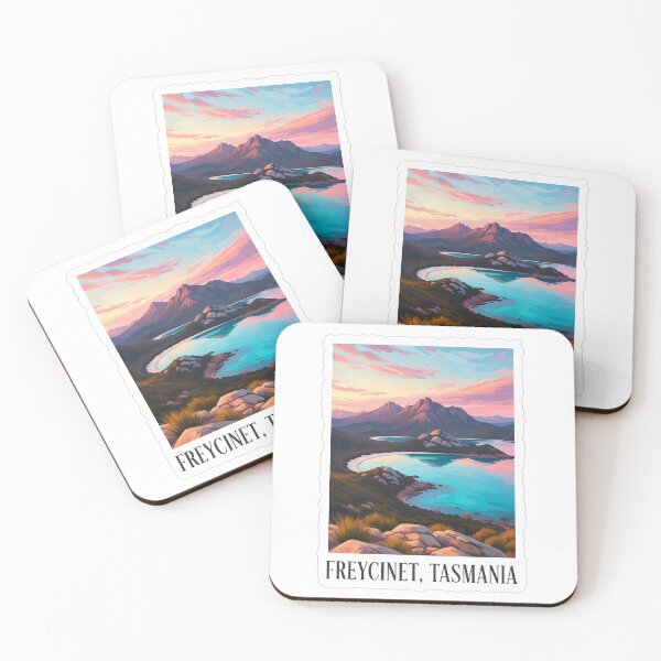 Item preview, Golden Hour at Freycinet: An Atmospheric Tasmania Painting designed and sold by Digital Dreams Arts.