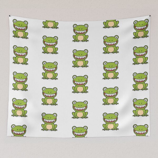 Item preview, Cute Funny Cartoon Frog With Big Tooth Smile designed and sold by Shoot-The-Moon.