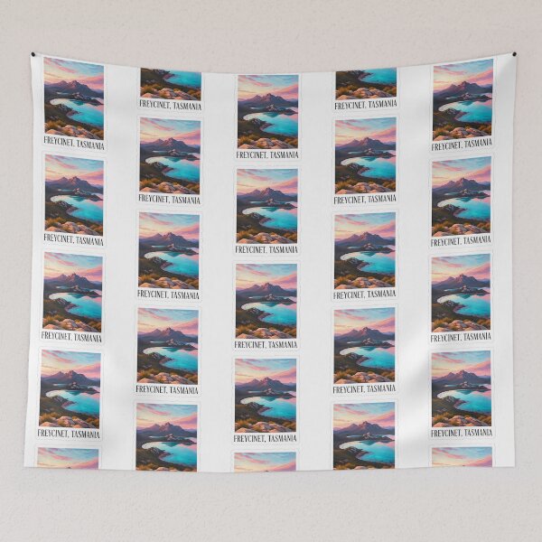 Item preview, Golden Hour at Freycinet: An Atmospheric Tasmania Painting designed and sold by Digital Dreams Arts.
