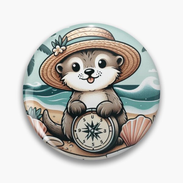 Item preview, Adventure Awaiting Sea Otter – Summer Explorer Tee designed and sold by UmcommonGoods.
