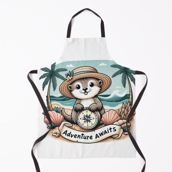 Item preview, Adventure Awaiting Sea Otter – Summer Explorer Tee designed and sold by UmcommonGoods.