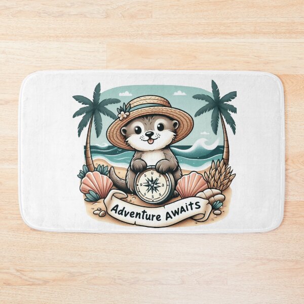Item preview, Adventure Awaiting Sea Otter – Summer Explorer Tee designed and sold by UmcommonGoods.