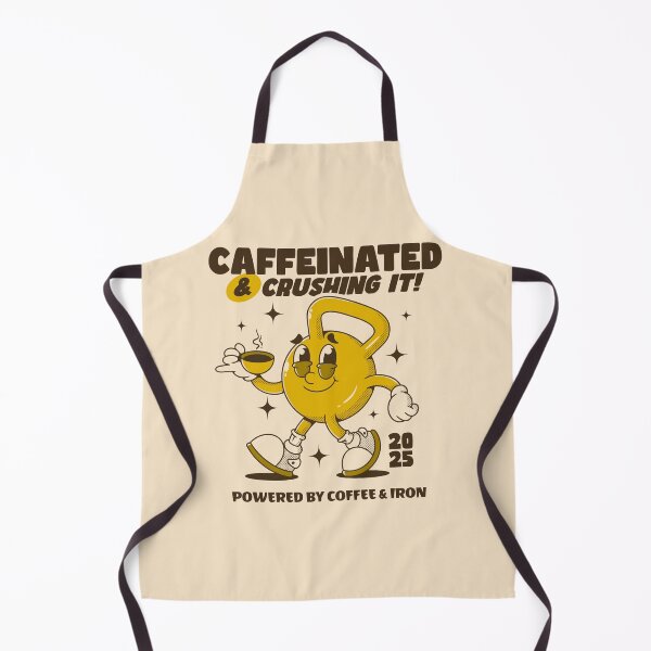 Item preview, Caffeinated and crushing it! kettlebell character designed and sold by adipra.
