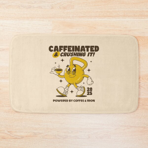 Item preview, Caffeinated and crushing it! kettlebell character designed and sold by adipra.