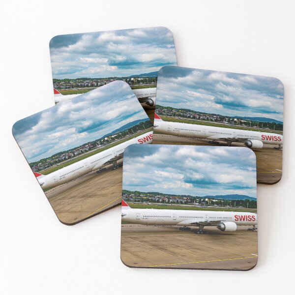 Item preview, Swiss Airlines Passenger Airplane Taxiing on Runway designed and sold by Mats Silvan.