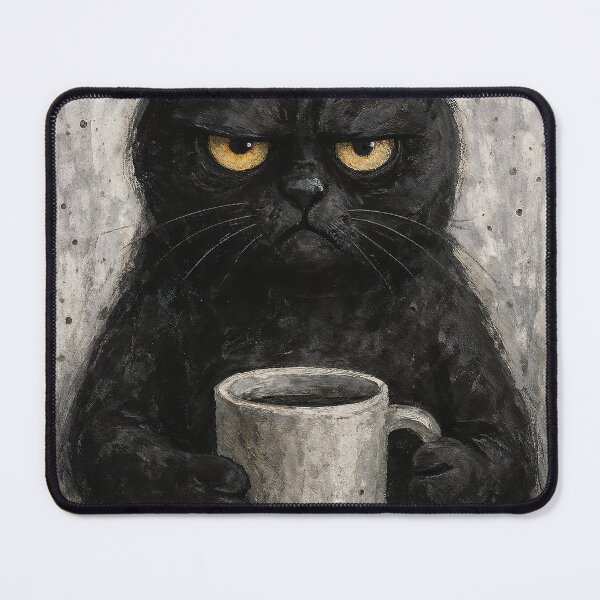 Item preview, Grumpy Cat With Coffee designed and sold by H G  Designs.