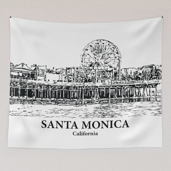 Item preview, Santa Monica - California designed and sold by Lakeric Cityscapes.
