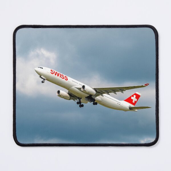 Item preview, Swiss Airlines Passenger Airplane Take Off From the Runway and Flying designed and sold by Mats Silvan.