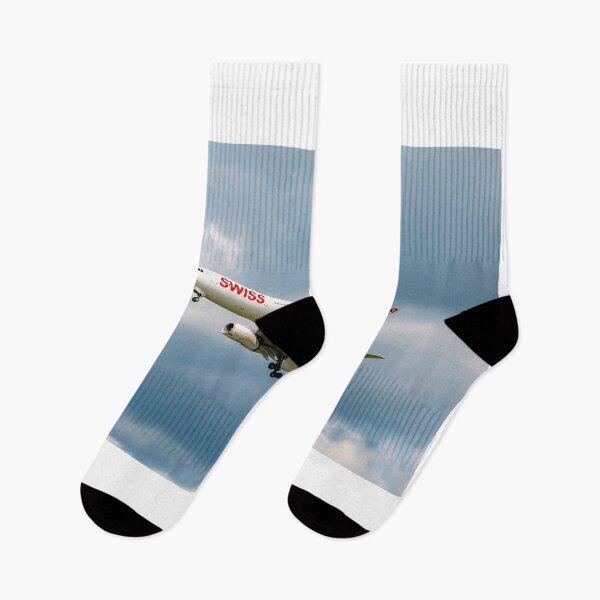 Item preview, Swiss Airlines Passenger Airplane Take Off From the Runway and Flying designed and sold by Mats Silvan.