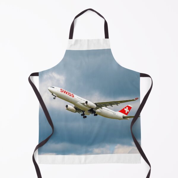 Item preview, Swiss Airlines Passenger Airplane Take Off From the Runway and Flying designed and sold by Mats Silvan.