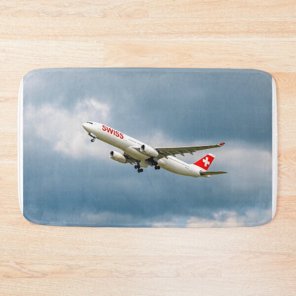 Item preview, Swiss Airlines Passenger Airplane Take Off From the Runway and Flying designed and sold by Mats Silvan.