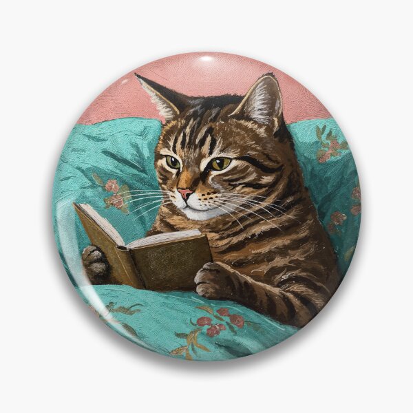 Item preview, Cat Reading A Book In Bed designed and sold by H G  Designs.