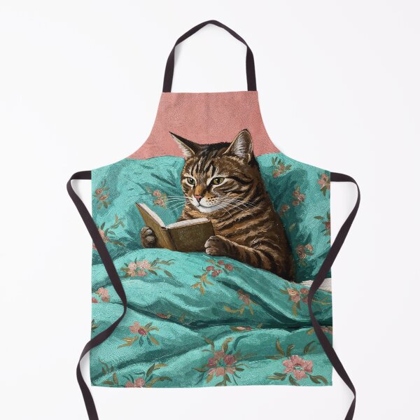 Item preview, Cat Reading A Book In Bed designed and sold by H G Designs.