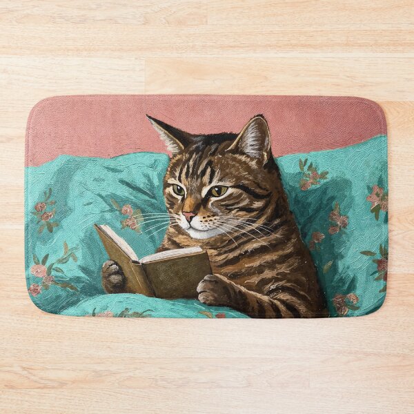 Item preview, Cat Reading A Book In Bed designed and sold by H G  Designs.