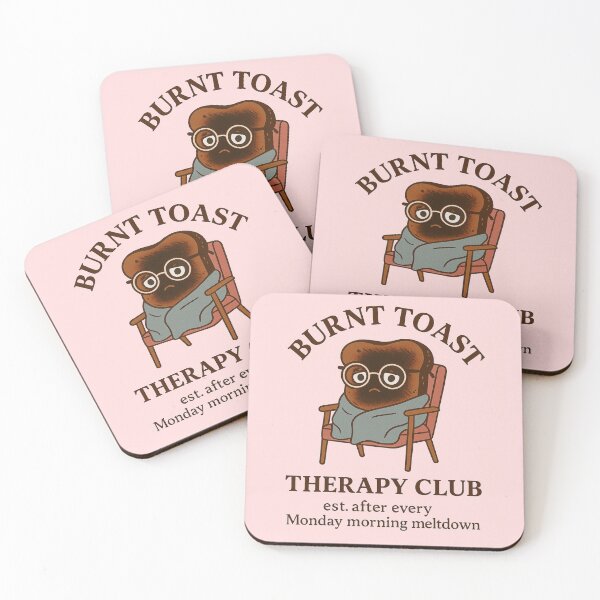 Item preview, Burnt Toast Therapy Club – Monday Meltdown Design by ElimsArtss designed and sold by ElimsArtss.