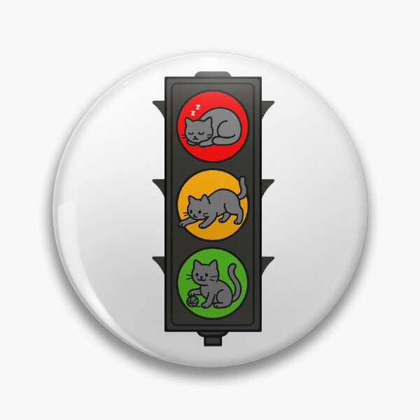 Item preview, Funny Traffic Lights With Cats designed and sold by Ketsuruii shop.