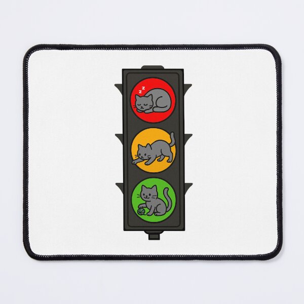 Item preview, Funny Traffic Lights With Cats designed and sold by Ketsuruii shop.