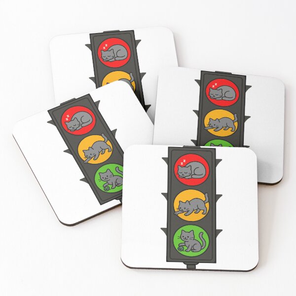 Item preview, Funny Traffic Lights With Cats designed and sold by Ketsuruii shop.