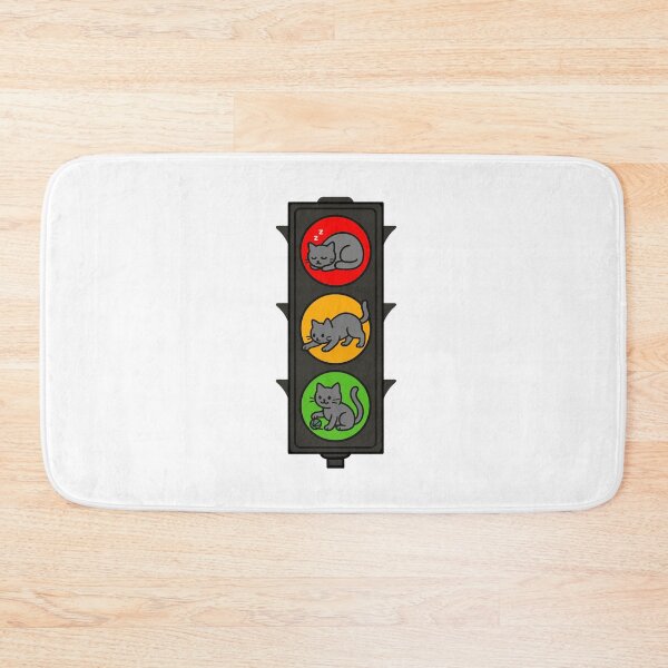 Item preview, Funny Traffic Lights With Cats designed and sold by Ketsuruii shop.