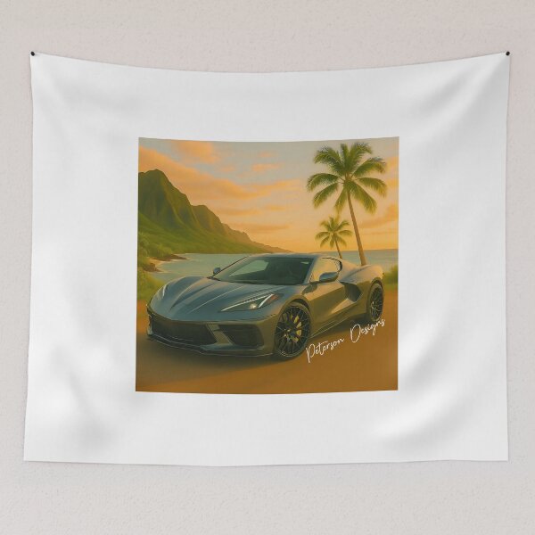Item preview, Corvette C8 Fanart (Grey 5) designed and sold by Peterson Designs.