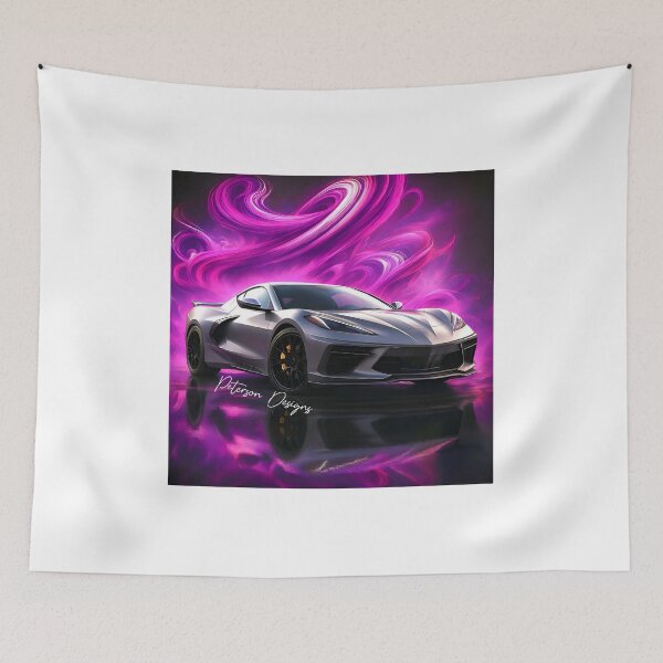 Item preview, Corvette C8 Fanart (Grey 6) designed and sold by Peterson Designs.
