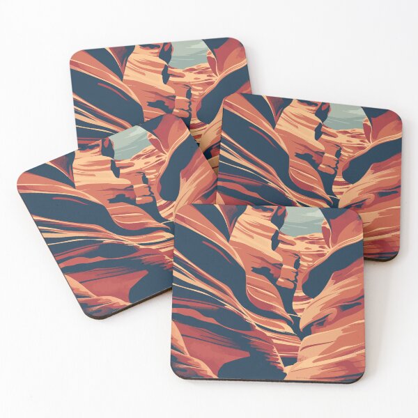 Item preview, Minimalist Antelope Canyon Arid Art Illustration designed and sold by LVTFCOarts.