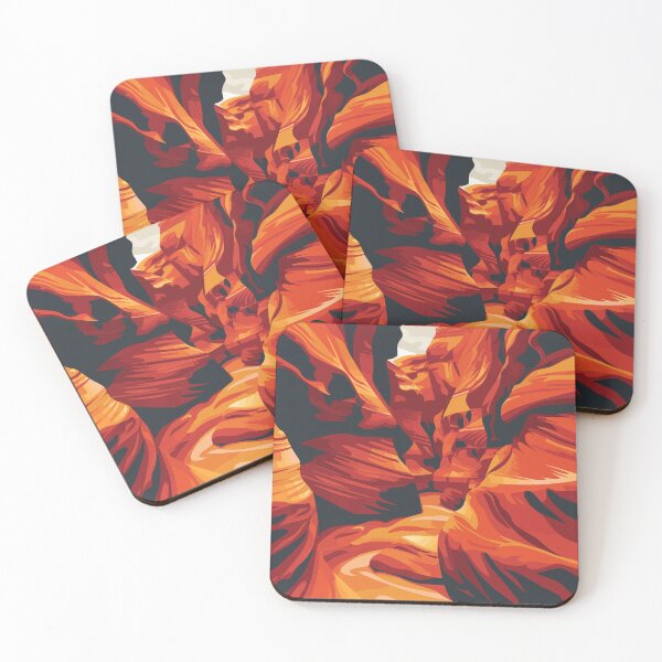 Item preview, Antelope Canyon Desert Theme Minimalist Art Illustration designed and sold by LVTFCOarts.