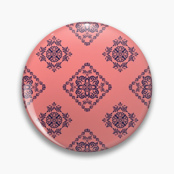 Item preview, Seamless Floral Damask Pattern on Peach Background designed and sold by DesignByNui.