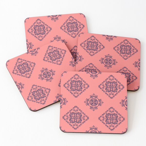 Item preview, Seamless Floral Damask Pattern on Peach Background designed and sold by DesignByNui.