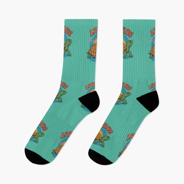 Item preview, Live Slow Retro Turtle Vibes designed and sold by FrictionMaxxing.