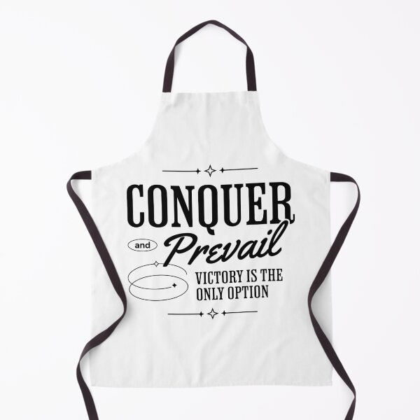 Item preview, Racing - Conquer and Prevail - Motivational Quote designed and sold by RaceDayRags.