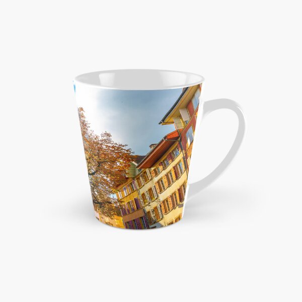 Item preview, Beautiful Old Town with a Tree in a Sunny Day in Autumn in Biel designed and sold by Mats Silvan.