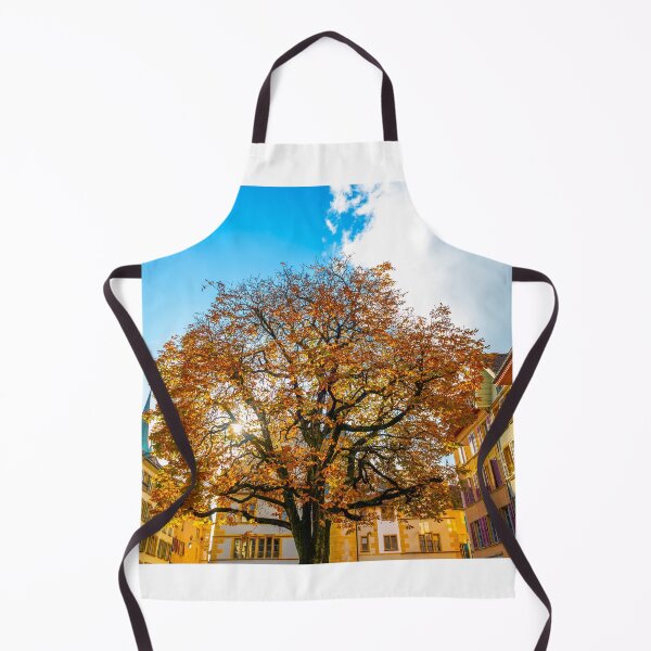 Item preview, Beautiful Old Town with a Tree in a Sunny Day in Autumn in Biel designed and sold by Mats Silvan.