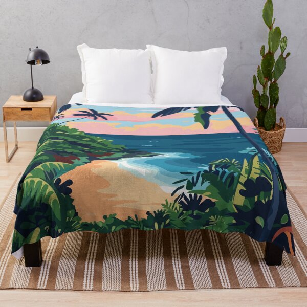 Item preview, Beautiful Tropical Beach Path Minimalist Art Illustration designed and sold by LVTFCOarts.