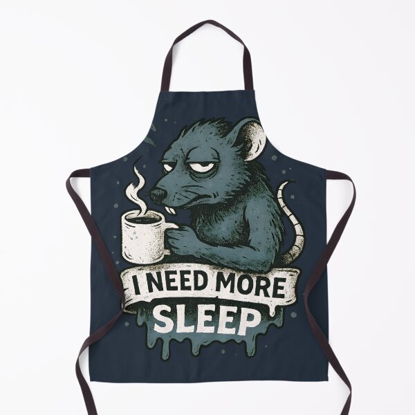 Item preview, Funny Sleepy Rat Coffee Lover Insomnia Sufferers designed and sold by Shoot-The-Moon.