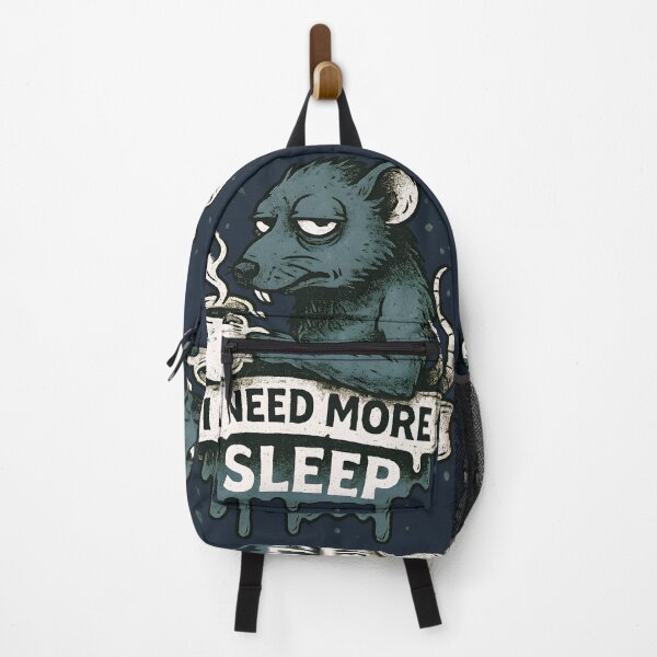 Item preview, Funny Sleepy Rat Coffee Lover Insomnia Sufferers designed and sold by Shoot-The-Moon.