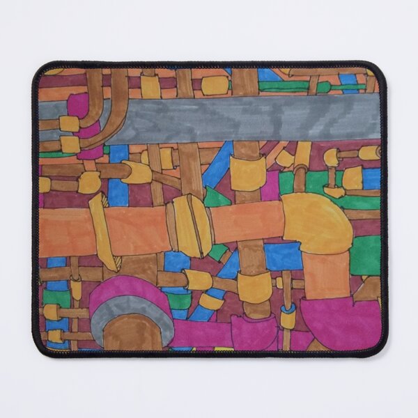 Item preview, Colorful pipes in the boiler room designed and sold by bob-salerno-art.